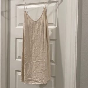Cream Linen Brandy Melville Dress